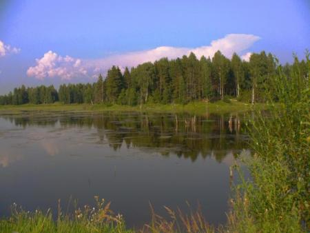 Небольшое озеро на территории европейской части России