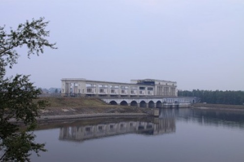Гидроэлектростанция на реке Волга
