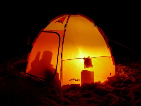 Свет в палатке для рыбалки